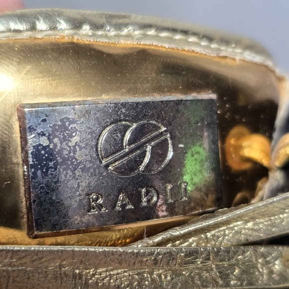 RADII Liquid Gold Bar Lace Up Hook & Loop High Top Sneakers Shoes Men's Size 9 - Picture 13 of 14